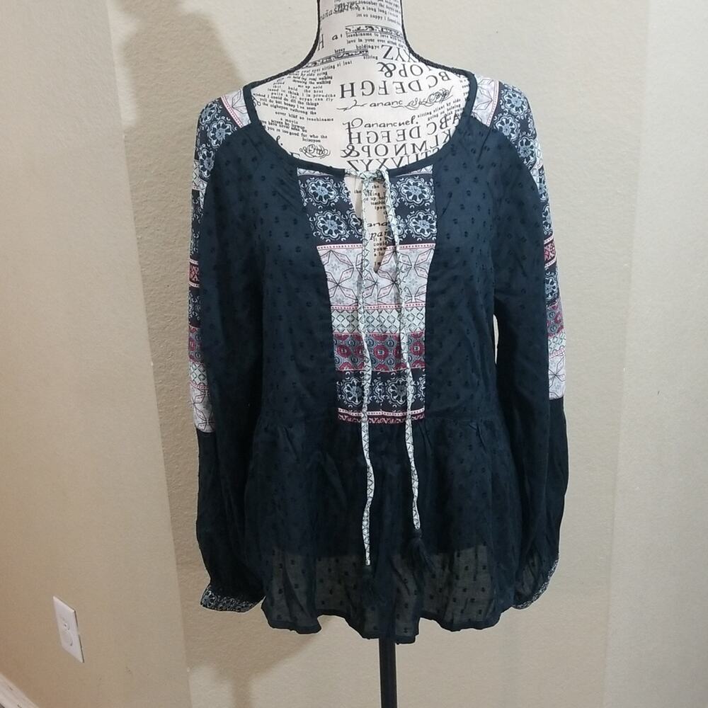 BLUE Rain blouse size‎ large NEW!!